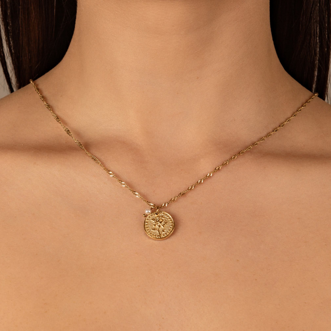 November: Chrysanthemum - Pearl of water