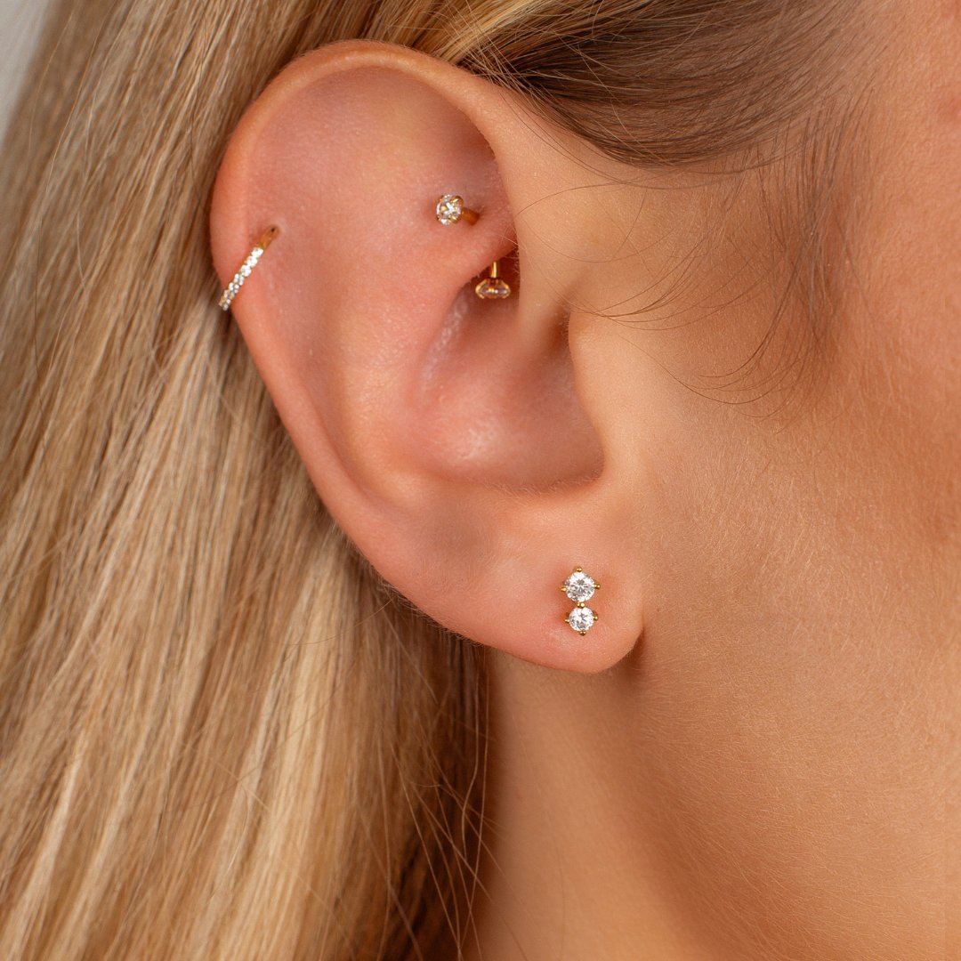 Boucles puces d'oreilles Colomba Colombo main image 1