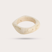 JONC CARRÉ BLANC MARBRÉ