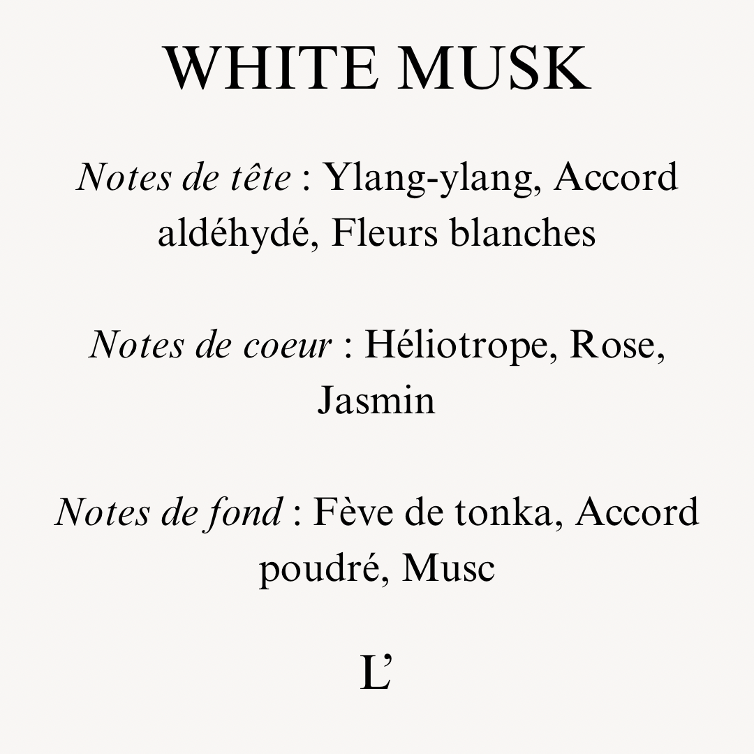 WHITE MUSK - Bougie Bijoux