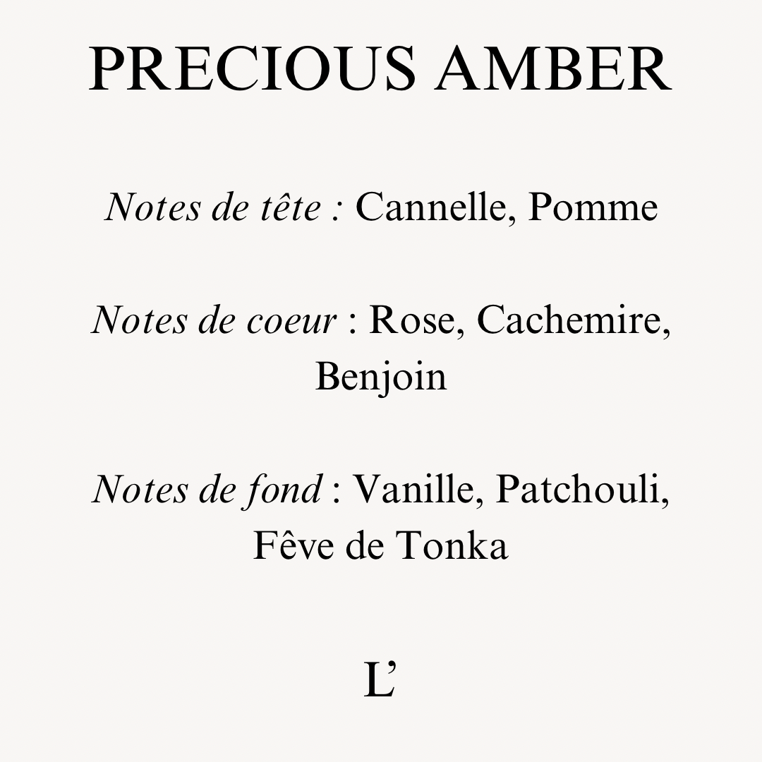 PRECIOUS AMBER - Bougie Bijoux